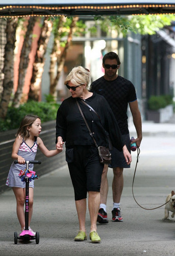  Hugh Jackman Walks with Family (June 7)