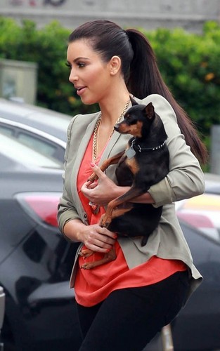 Kim Kardashian out in Sherman Oaks.