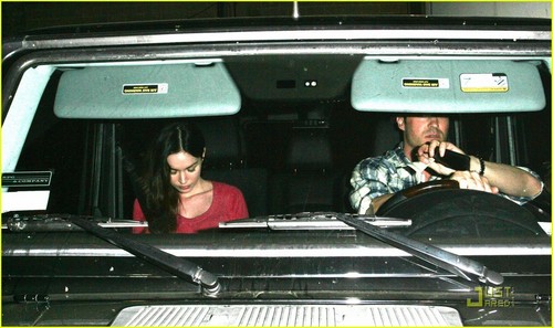 Megan volpe and hubby Brian Austin Green leave Matsuhisa after having cena on Friday (June 10)