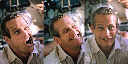  Paul Newman-making faces