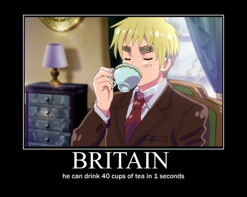 bitain drinking tea 