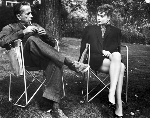  Humphrey Bogart with Audrey Hepburn, Sabrina 1954