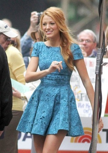  Actress Blake Lively arrives at the "Today" mostra in New York City.