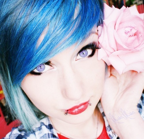 Blue Haired Girls that I found that might possibly be Mena-For Dmitry/Harley/Mena
