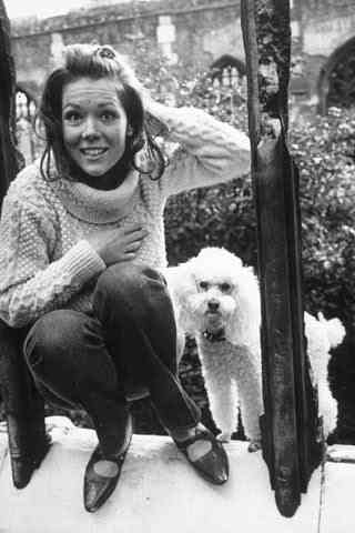 Diana & her poodle