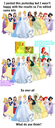  डिज़्नी Princess Line-Up edited