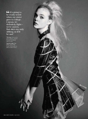 Elle Fanning in Marie Claire Magazine