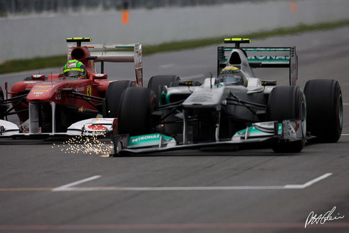  Felipe Massa and Nico Rosberg