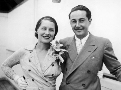  Film Director Irving Thalberg and Wife, Actress Norma Shearer