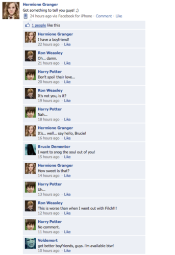 Harry Potter Characters on Facebook!