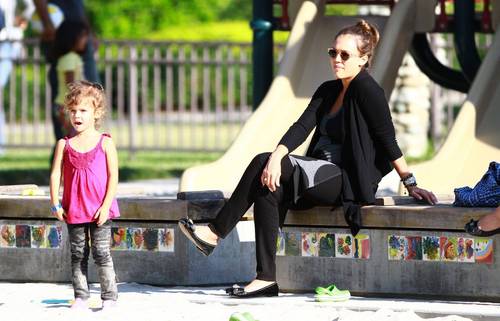 Jessica - At the park in Beverly Hills - June 12, 2011