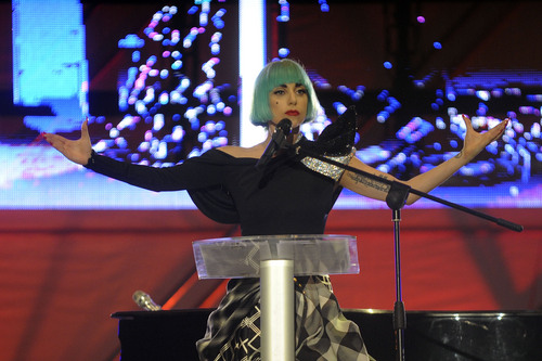  Lady Gaga At Europride in Rome - Speech