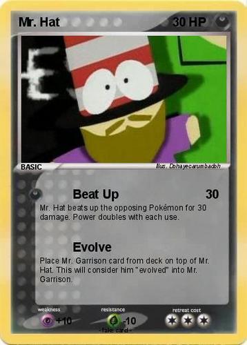 Mr. Hat Pokemon Card