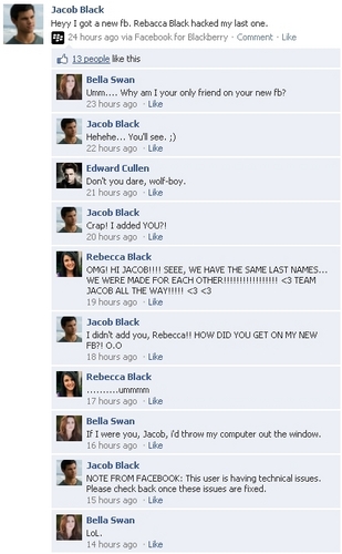 Twilight and Harry Potter Facebook Conversations!