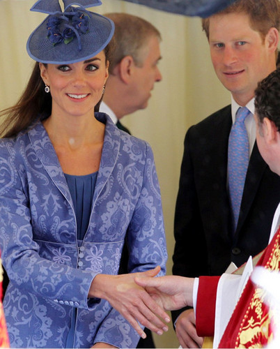  Will and Kate attend church