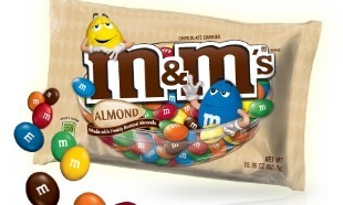  badam, almond M&M's