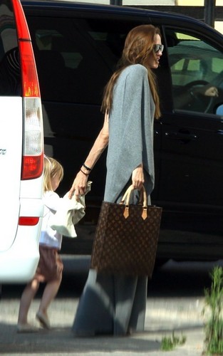  Angelina Jolie was spotted out with her kids in Malta earlier today (June 15).