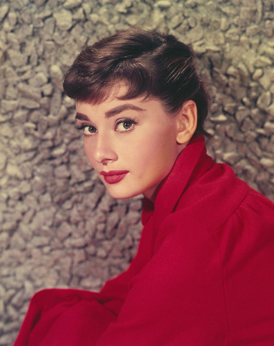  Audrey durng the filming of Sabrina 1954