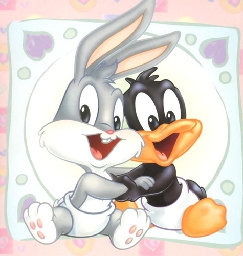  Bugs and Daffy as 婴儿