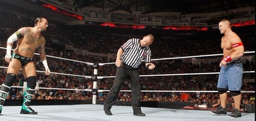  CM Punk vs Cena (all star, sterne Raw)