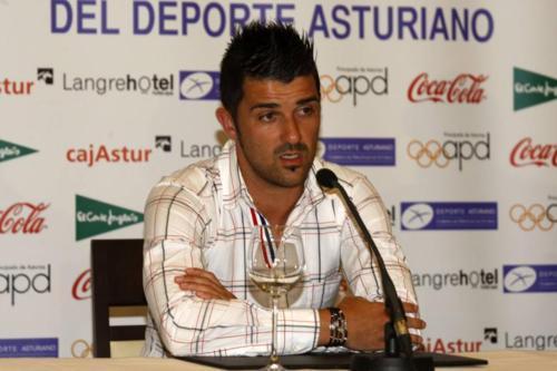  David villa at Asturian Sports Press Conference (16 June, 2011)