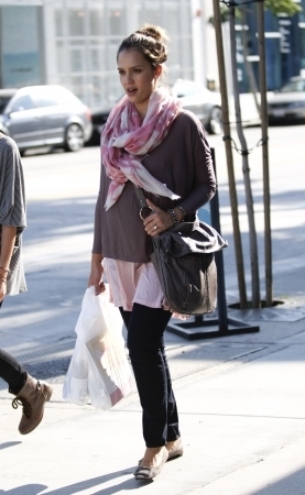 Jessica out in Beverly Hills