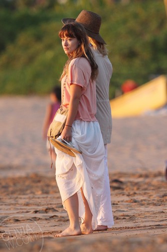 Takes a sunset walk on the beach in Maui, Hawaii [June 14, 2011]