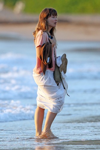 Takes a sunset walk on the beach in Maui, Hawaii [June 14, 2011]