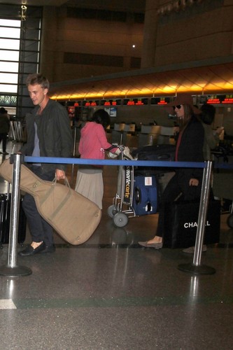  Tom Felton arriving at LAX airport, June 7