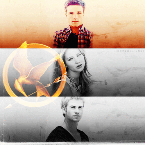  katniss,peeta and gale
