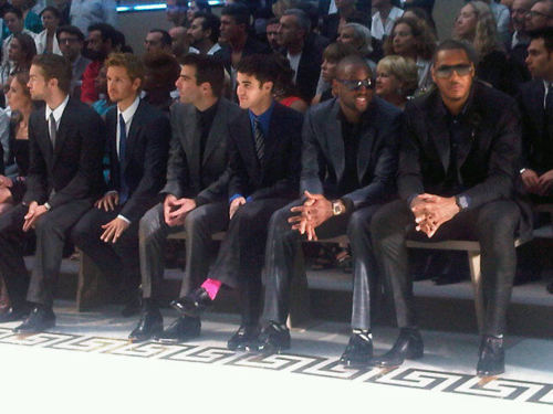  Darren at Versace Fashion Show