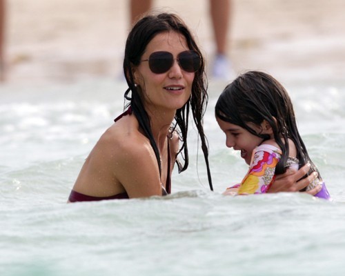  Katie Holmes & Suri Cruise: Miami de praia, praia Babes!