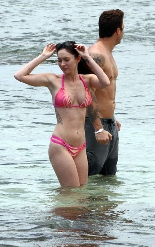 Megan Fox was spotted out on the beach yesterday afternoon (June 19).