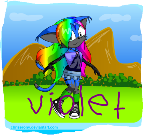  tolet, violet The Two-Tailed Cat