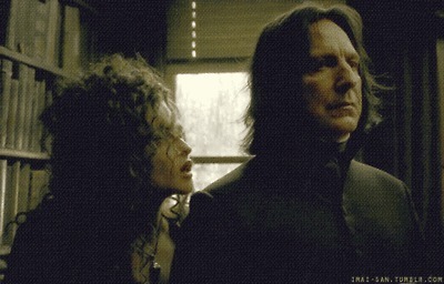  Alan & Helena Bonham Carter as Snape & Bellatrix