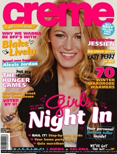  Blake Lively covers "Kiss" and "Creme" Magazines!
