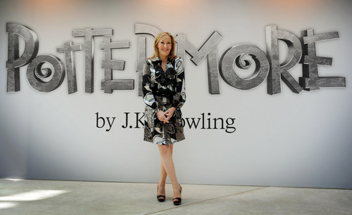  J.K. Rowling अपडेट्स official site on Pottermore, चित्रो from लंडन press launch HQ
