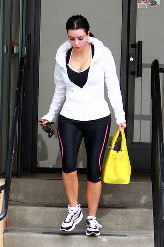  Kim Kardashian Leaving The Gym