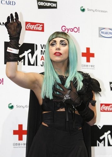 Lady Gaga at the MTV Video Music Aid Japan Press Conference in Tokyo 