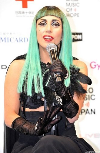  Lady Gaga at the MTV Video Muzik Aid Jepun Press Conference in Tokyo