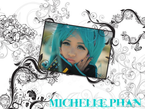  Michelle Phan Hatsune Miku achtergrond