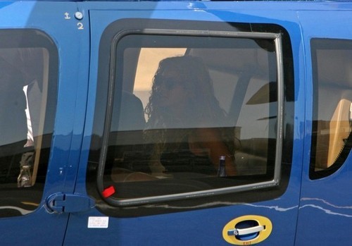 Beyonce and Jay-Z at Battersea Heliport