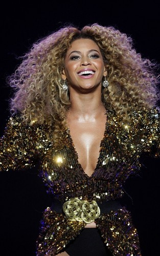  Beyoncé performing at the 2011 Glastonbury Festival (June 26).