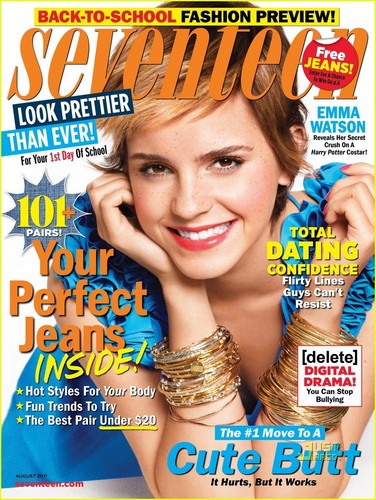  Emma Watson Covers 'Seventeen' August 2011