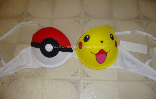  I choose you pikachu bra!