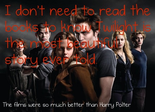  I don't need to read the books