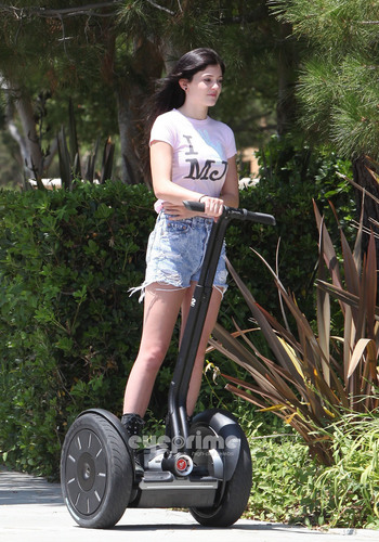  Kylie Jenner on a Segway in Calabasas, June 25