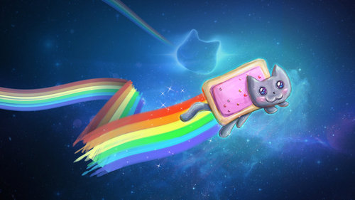  Nyan cat 바탕화면