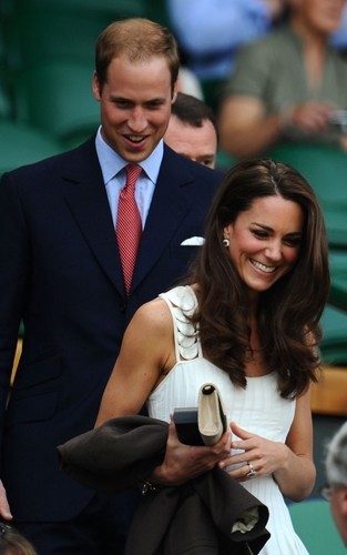  Prince William and Kate Middleton were spotted at the Wimbledon Lawn Tennis Championships today (Jun
