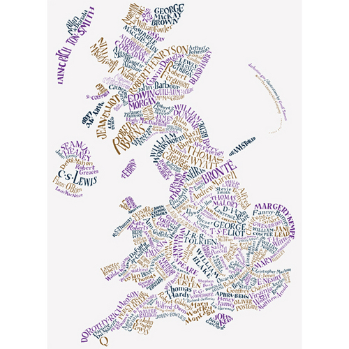  A map of the literary United Kingdom